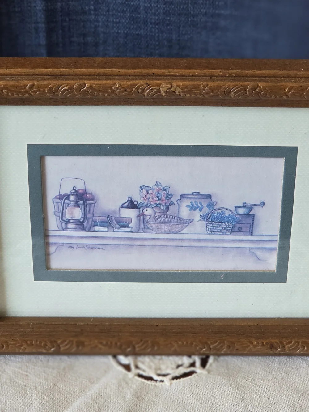 Vintage Country Kitchen Framed Print | Farmhouse Wall Decor | Rustic Cottage Art